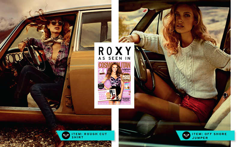 Roxy Rough Cut Shirt and Off Shore Jumper As Seen In Cosmo
